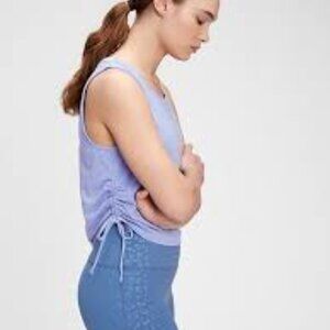 GAP Nwt Soft Lilac Ruched sleeveless top Sz S